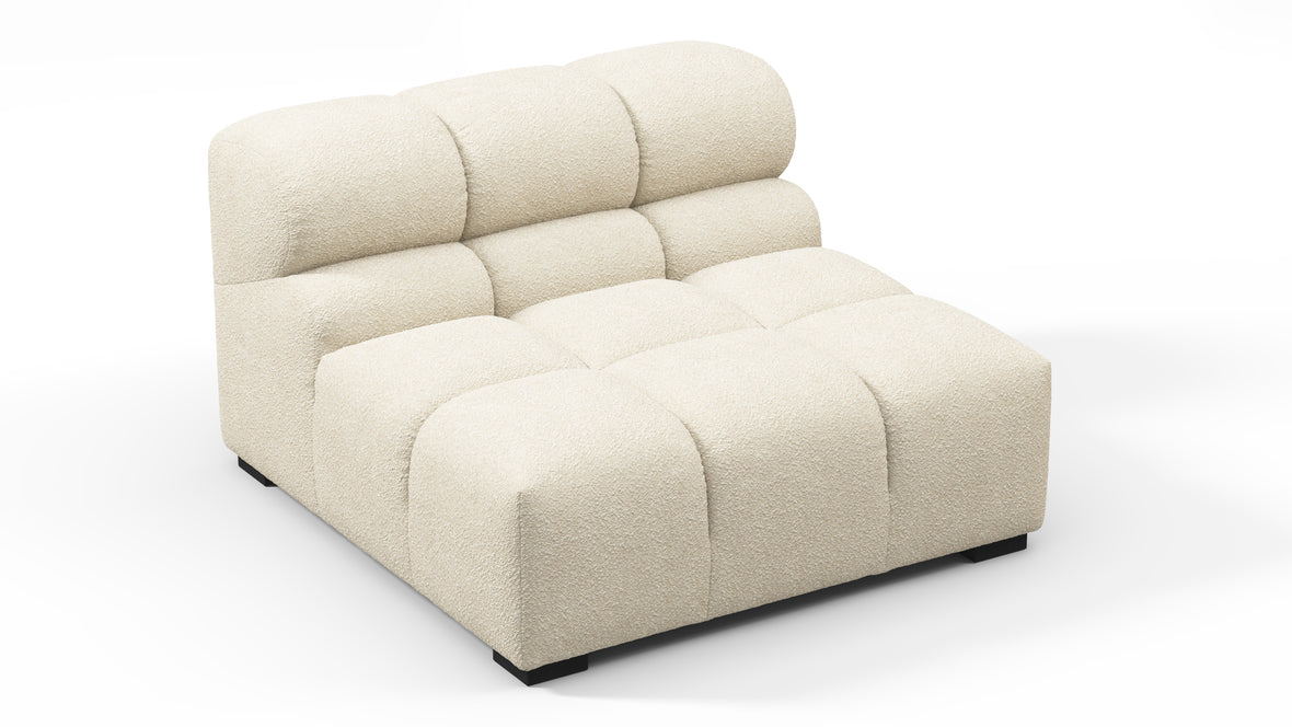 Tufty - Tufty Module, Armless, Eggshell Boucle