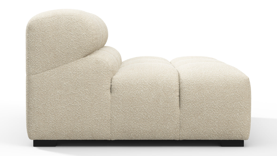 Tufty - Tufty Module, Armless, Eggshell Boucle