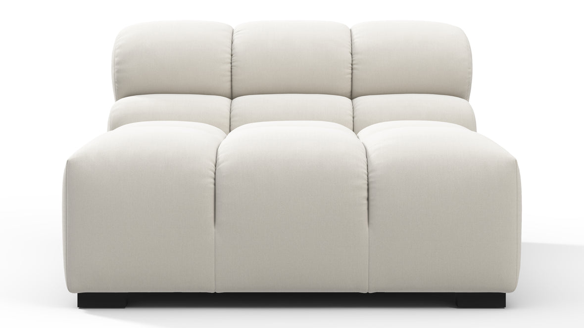 Tufty - Tufty Module, Armless, Oatmeal Brushed Weave