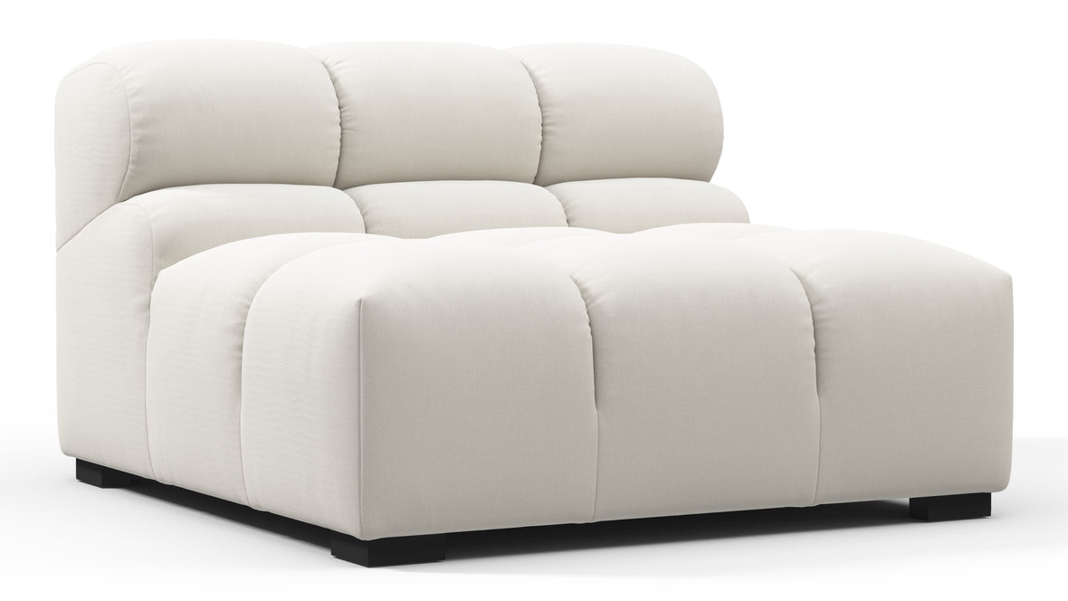 Tufty - Tufty Module, Armless, Oatmeal Brushed Weave