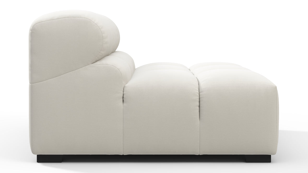 Tufty - Tufty Module, Armless, Oatmeal Brushed Weave