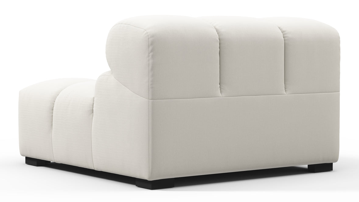 Tufty - Tufty Module, Armless, Oatmeal Brushed Weave