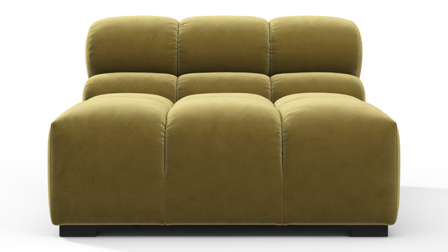 Tufty - Tufty Module, Armless, Olive Gold Velvet