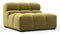 Tufty - Tufty Module, Armless, Olive Gold Velvet