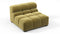 Tufty - Tufty Module, Armless, Olive Gold Velvet