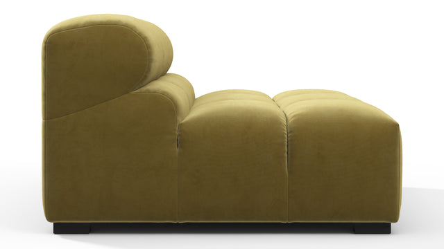 Tufty - Tufty Module, Armless, Olive Gold Velvet