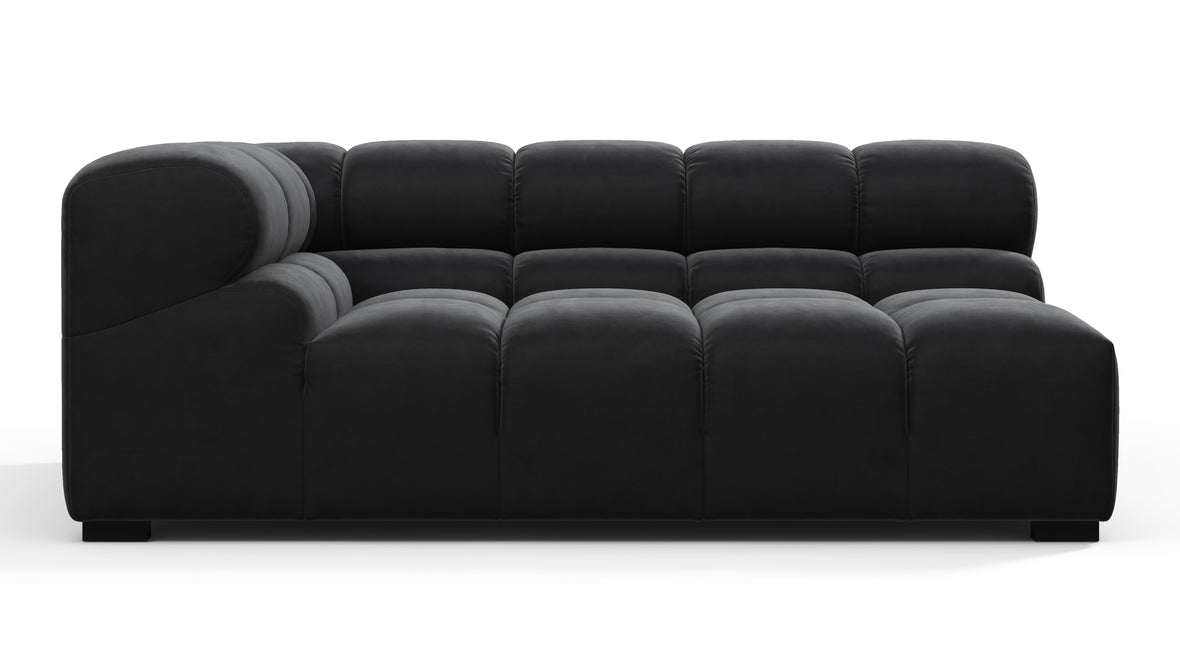 Tufty - Tufty Module, Extra Large Left Corner, Black Velvet