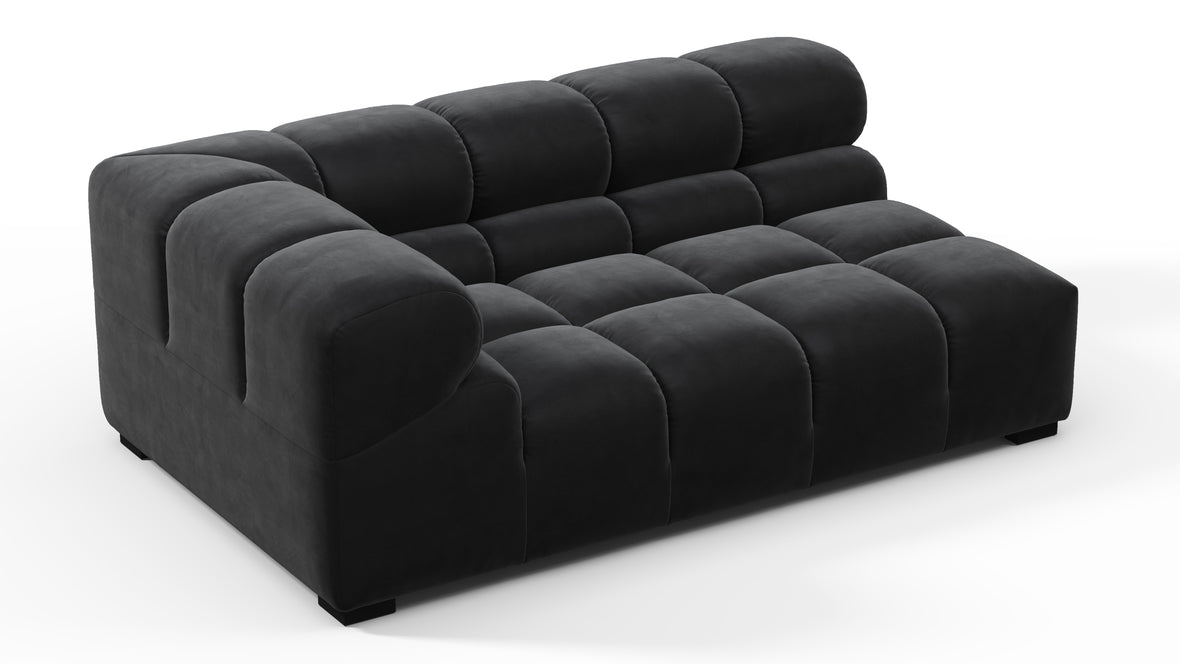 Tufty - Tufty Module, Extra Large Left Corner, Black Velvet