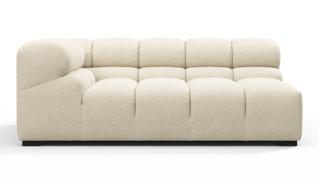 Tufty - Tufty Module, Extra Large Left Corner, Eggshell Boucle