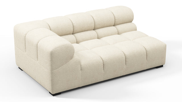 Tufty - Tufty Module, Extra Large Left Corner, Eggshell Boucle