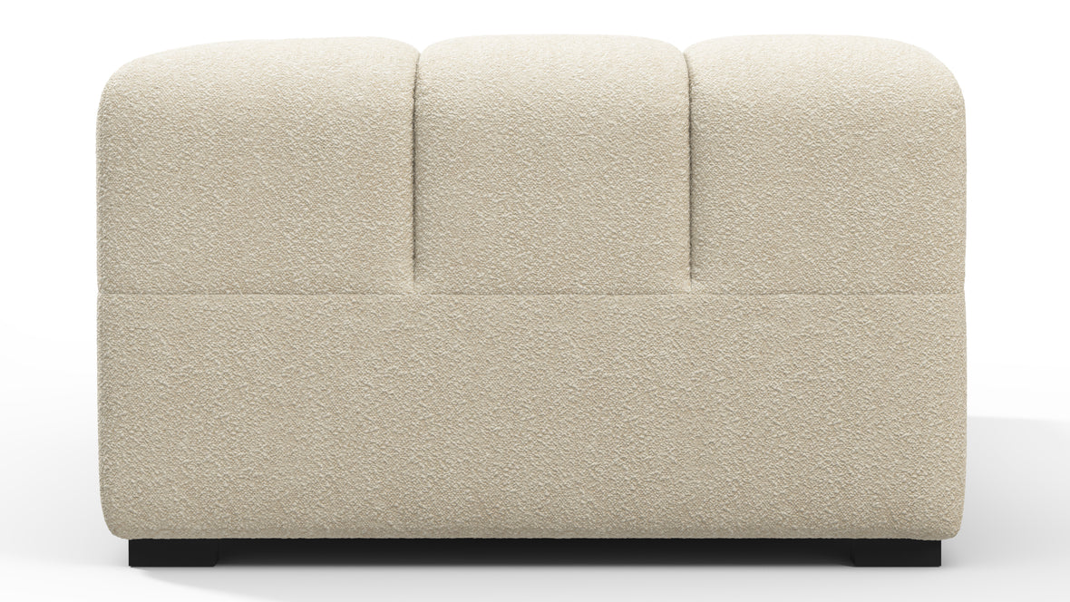 Tufty - Tufty Module, Extra Large Left Corner, Eggshell Boucle