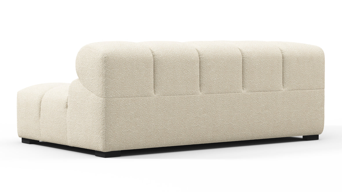Tufty - Tufty Module, Extra Large Left Corner, Eggshell Boucle