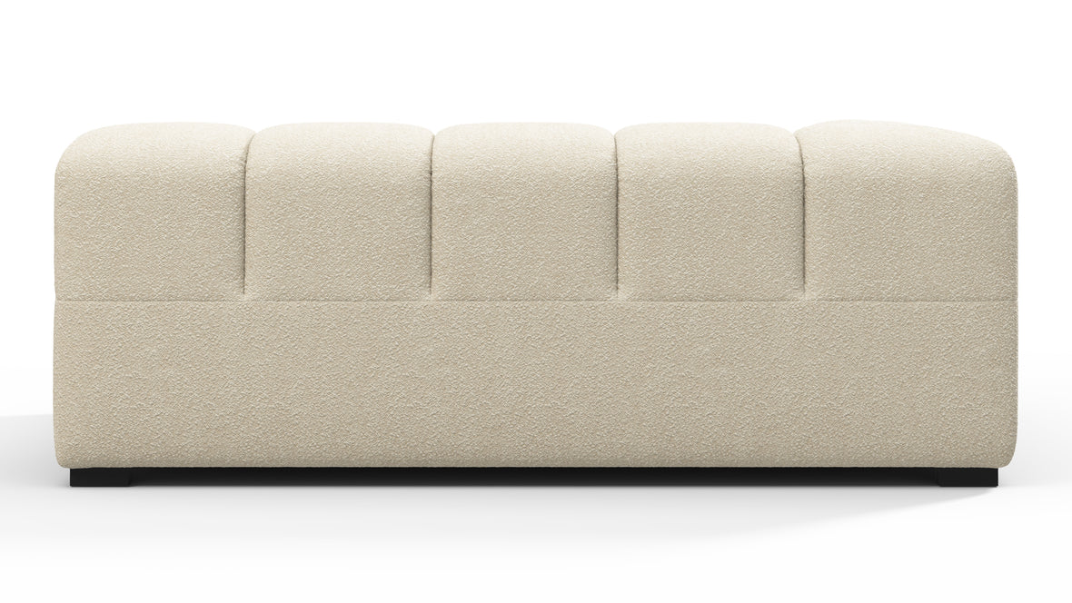 Tufty - Tufty Module, Extra Large Left Corner, Eggshell Boucle