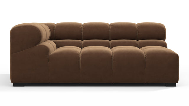 Tufty - Tufty Module, Extra Large Left Corner, Mocha Velvet