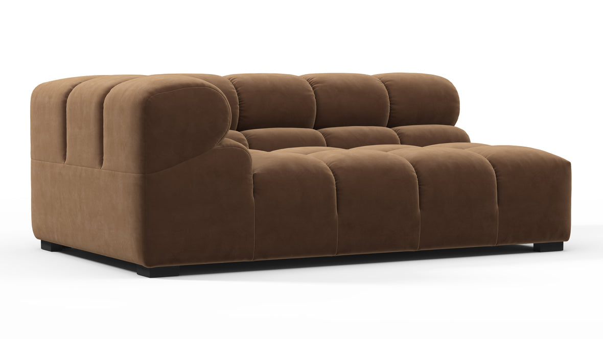 Tufty - Tufty Module, Extra Large Left Corner, Mocha Velvet