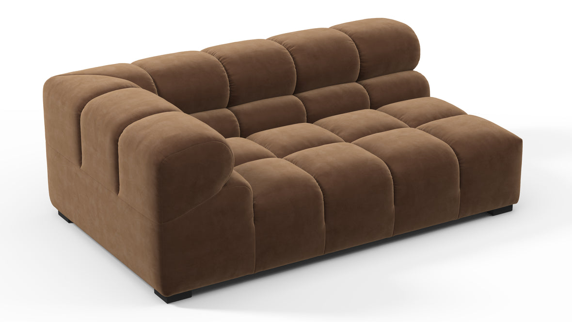 Tufty - Tufty Module, Extra Large Left Corner, Mocha Velvet