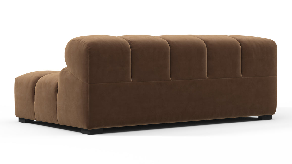 Tufty - Tufty Module, Extra Large Left Corner, Mocha Velvet