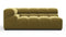 Tufty - Tufty Module, Extra Large Left Corner, Olive Gold Velvet