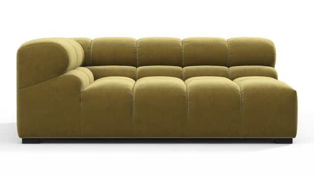 Tufty - Tufty Module, Extra Large Left Corner, Olive Gold Velvet