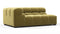 Tufty - Tufty Module, Extra Large Left Corner, Olive Gold Velvet