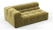 Tufty - Tufty Module, Extra Large Left Corner, Olive Gold Velvet