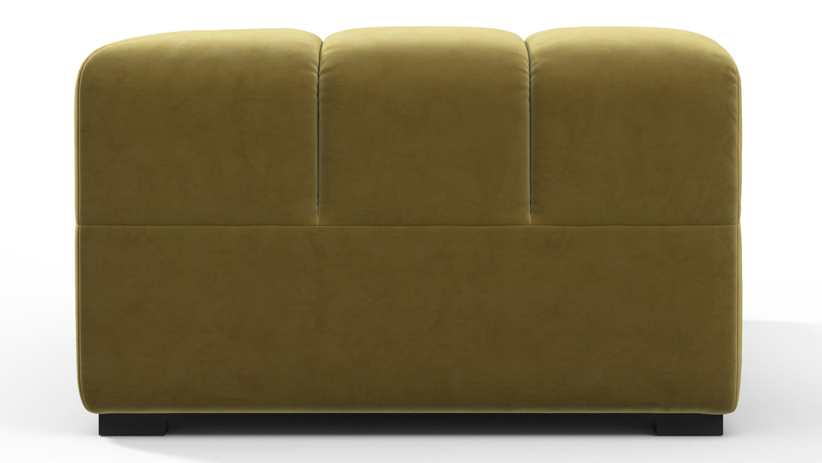 Tufty - Tufty Module, Extra Large Left Corner, Olive Gold Velvet