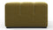Tufty - Tufty Module, Extra Large Left Corner, Olive Gold Velvet