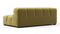 Tufty - Tufty Module, Extra Large Left Corner, Olive Gold Velvet