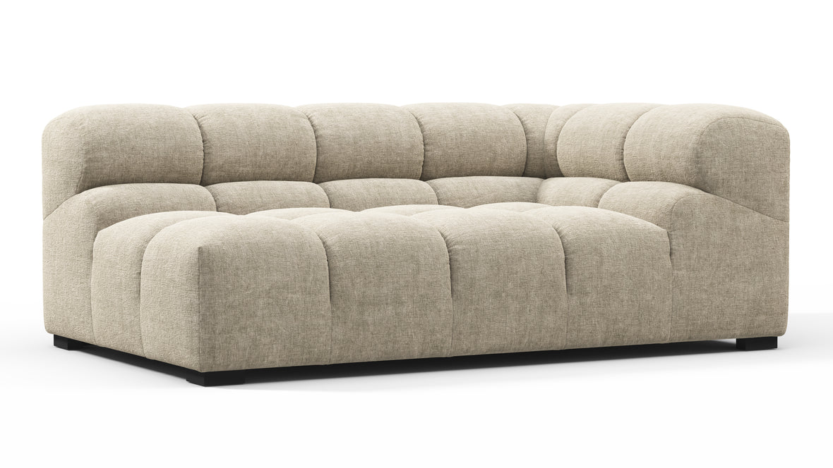 Tufty - Tufty Module, Extra Large Right Corner, Beige Gray Chenille