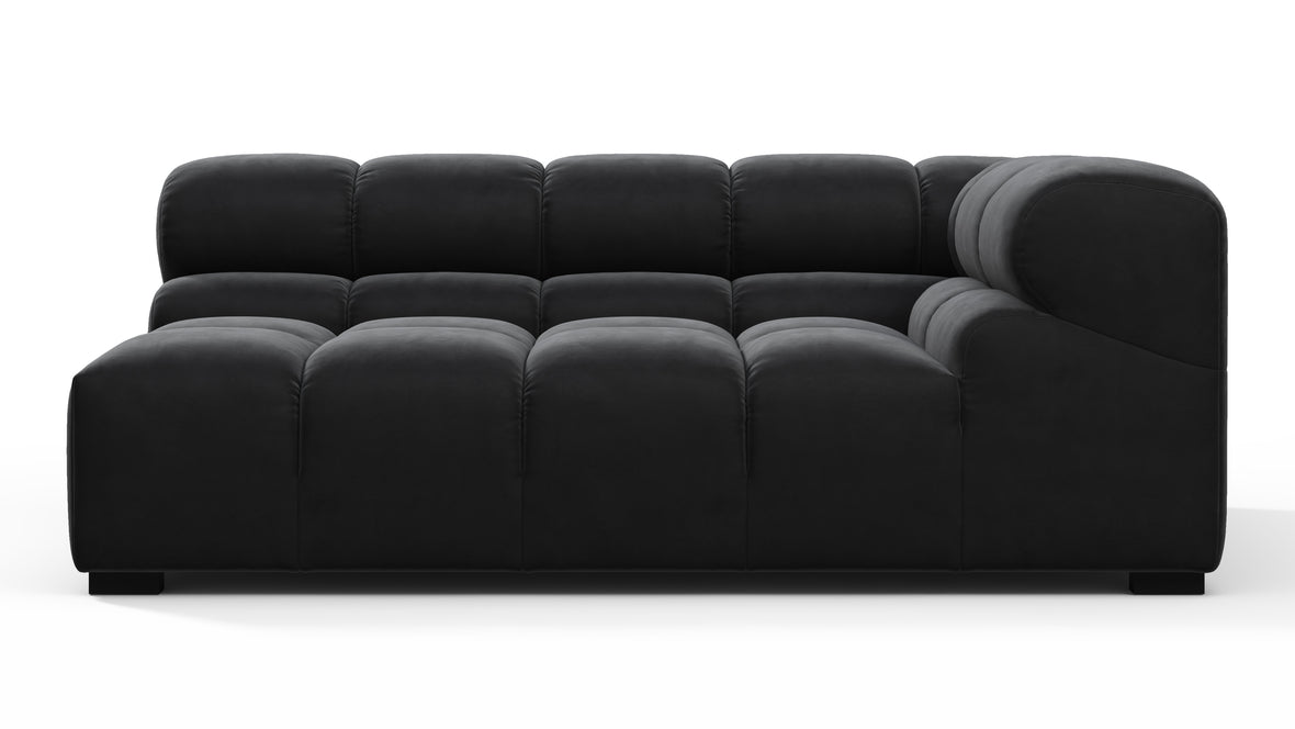 Tufty - Tufty Module, Extra Large Right Corner, Black Velvet