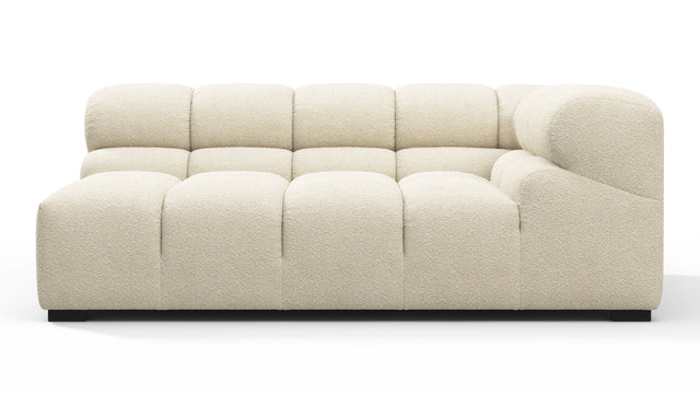 Tufty - Tufty Module, Extra Large Right Corner, Eggshell Boucle