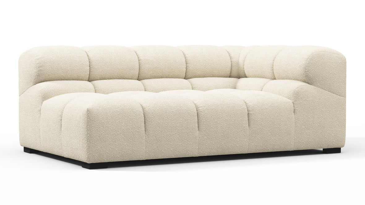 Tufty - Tufty Module, Extra Large Right Corner, Eggshell Boucle