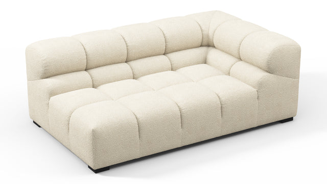 Tufty - Tufty Module, Extra Large Right Corner, Eggshell Boucle