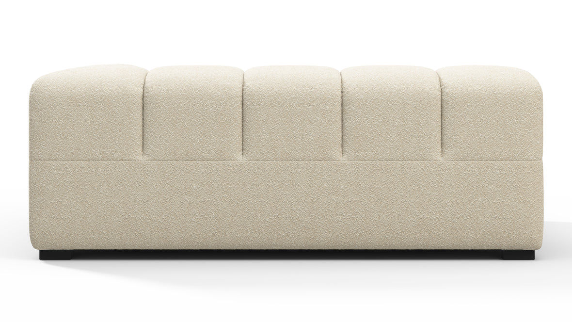 Tufty - Tufty Module, Extra Large Right Corner, Eggshell Boucle