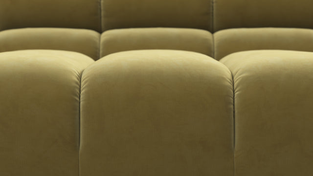 Tufty - Tufty Module, Extra Large Right Corner, Olive Gold Velvet