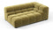 Tufty - Tufty Module, Extra Large Right Corner, Olive Gold Velvet