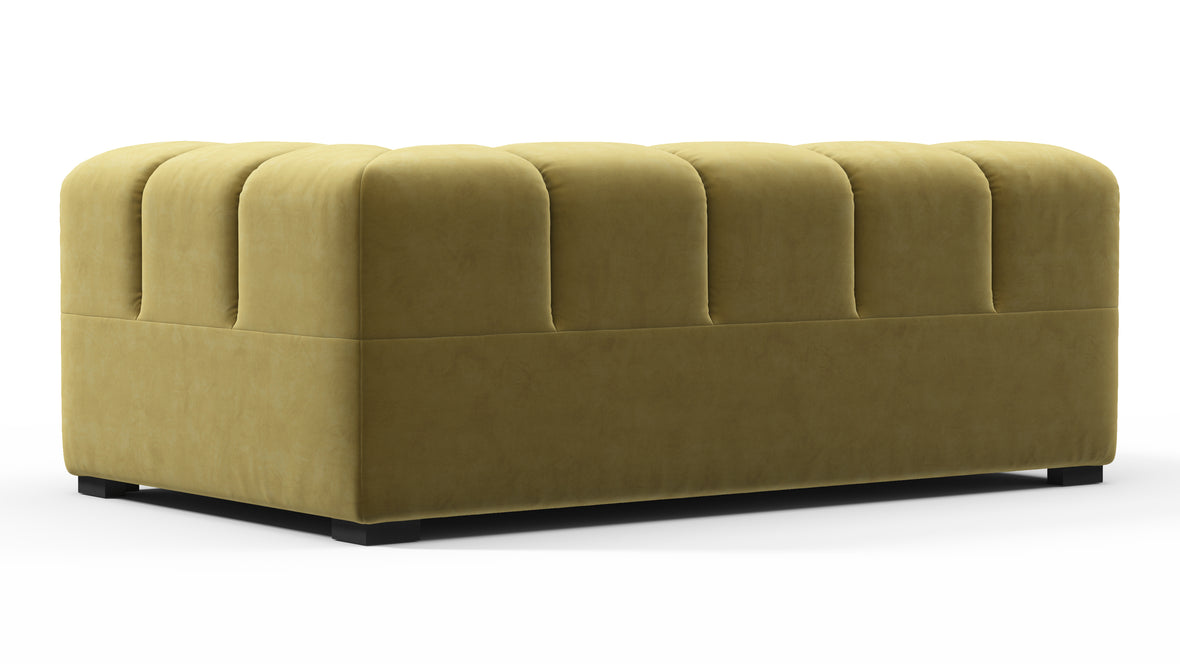 Tufty - Tufty Module, Extra Large Right Corner, Olive Gold Velvet