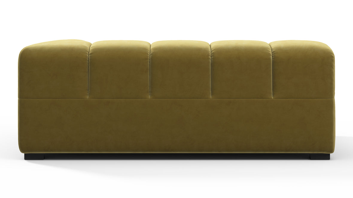 Tufty - Tufty Module, Extra Large Right Corner, Olive Gold Velvet