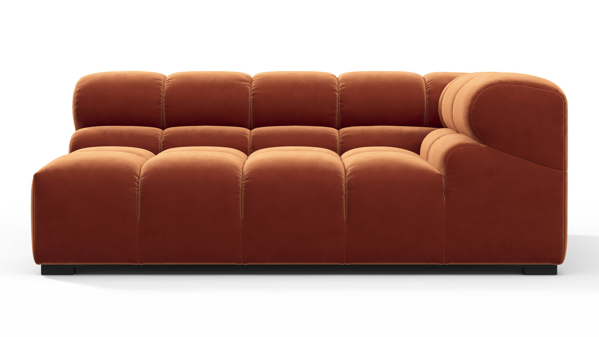 Tufty - Tufty Module, Extra Large Right Corner, Spice Velvet