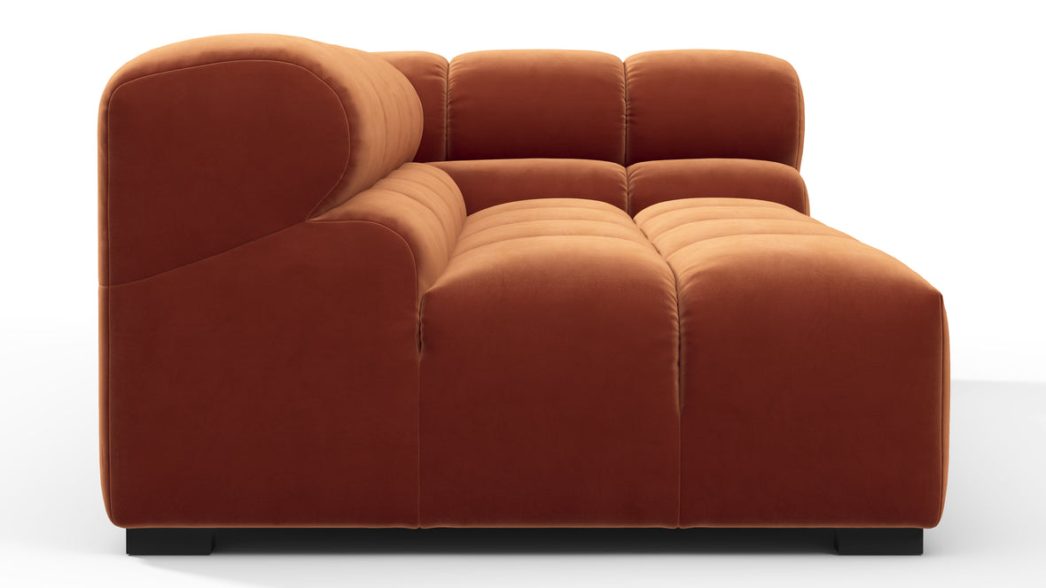 Tufty - Tufty Module, Extra Large Right Corner, Spice Velvet