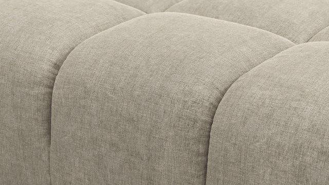 Tufty - Tufty Module, Left Chaise, Armless, Beige Gray Chenille