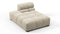 Tufty - Tufty Module, Left Chaise, Armless, Beige Gray Chenille