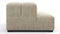 Tufty - Tufty Module, Left Chaise, Armless, Beige Gray Chenille