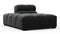 Tufty - Tufty Module, Left Chaise, Armless, Black Velvet