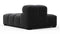 Tufty - Tufty Module, Left Chaise, Armless, Black Velvet