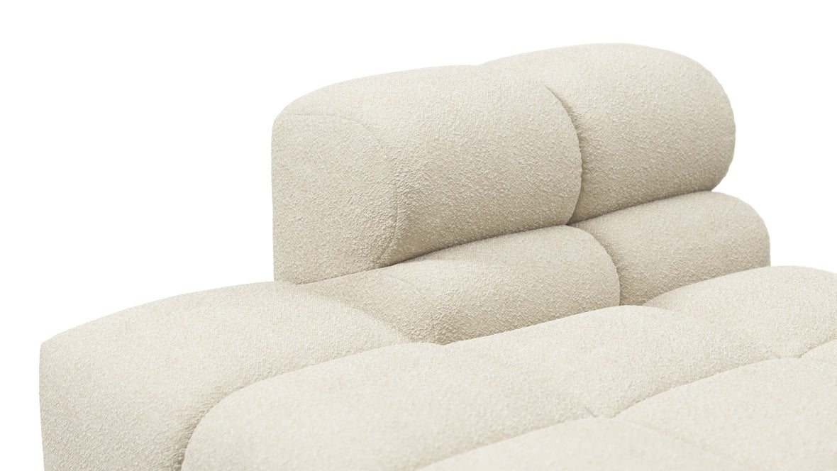 Tufty - Tufty Module, Left Chaise, Armless, Eggshell Boucle