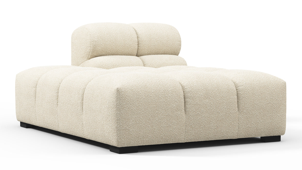 Tufty - Tufty Module, Left Chaise, Armless, Eggshell Boucle