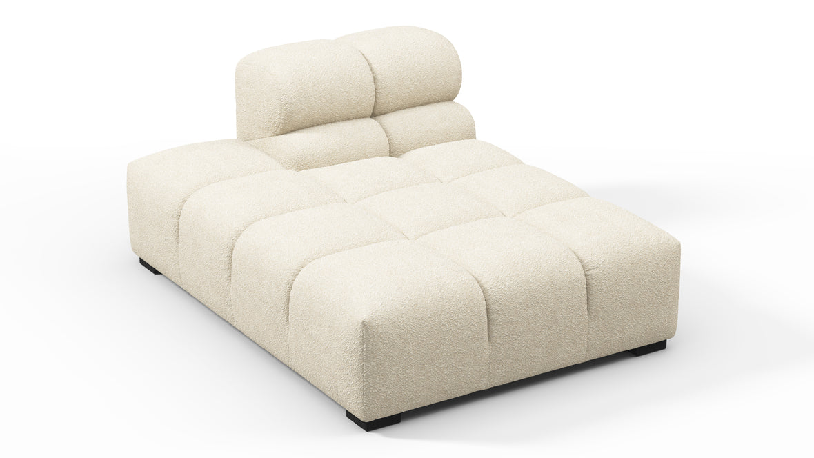 Tufty - Tufty Module, Left Chaise, Armless, Eggshell Boucle