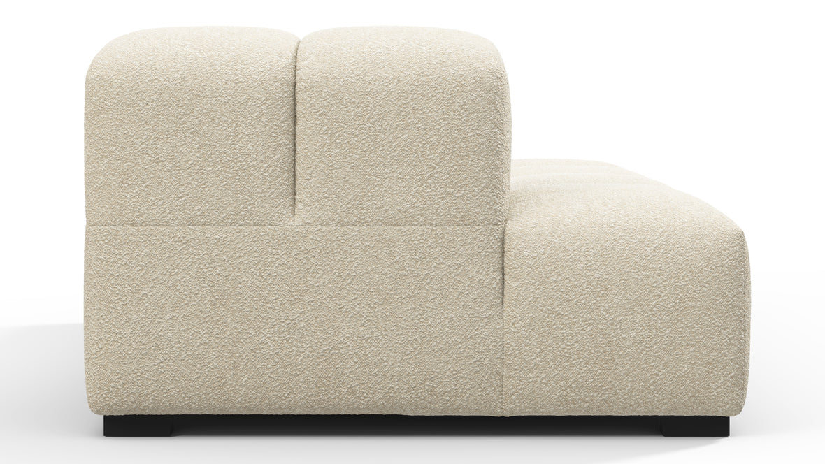 Tufty - Tufty Module, Left Chaise, Armless, Eggshell Boucle