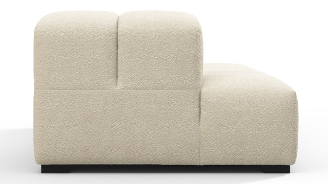 Tufty - Tufty Module, Left Chaise, Armless, Eggshell Boucle